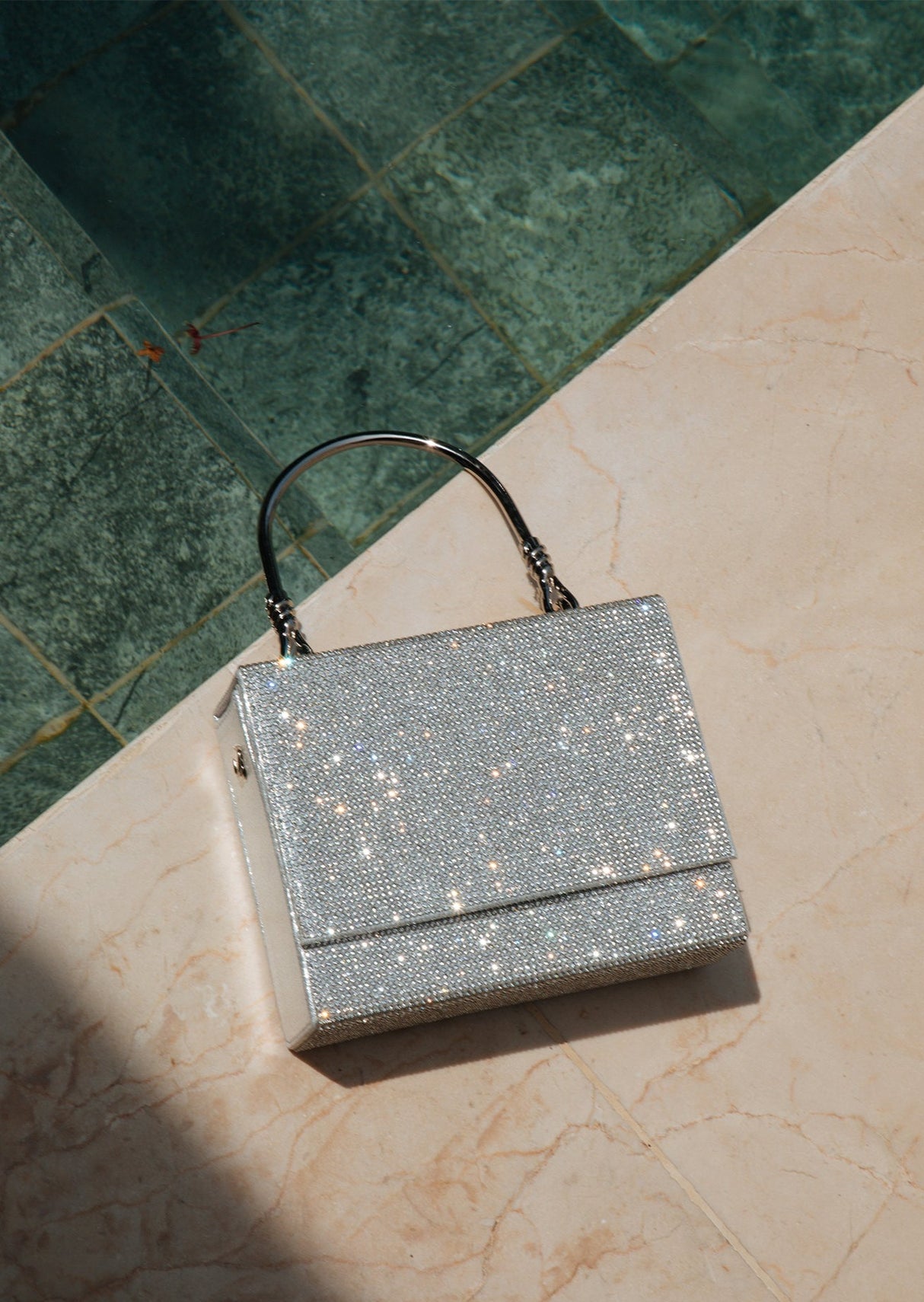 Bag Baul Plateado Glitter