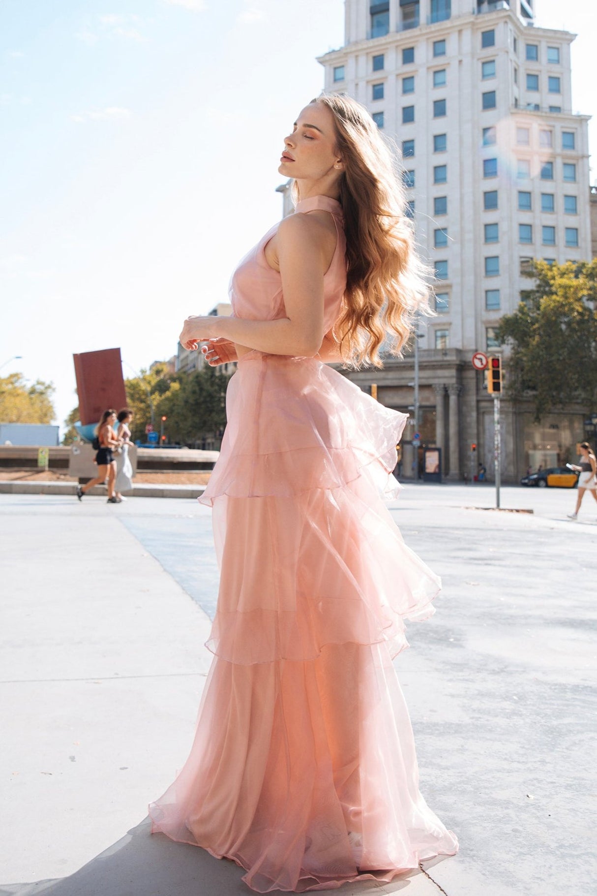 Set Top+Falda Bolero Luxxel Coral