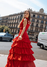 Vestido Largo Luxxel Rojo Boleros