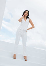 Pantalon Pinza Ovi Blanco