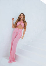 Set Top Rosa+Pantalon Rosado Galita