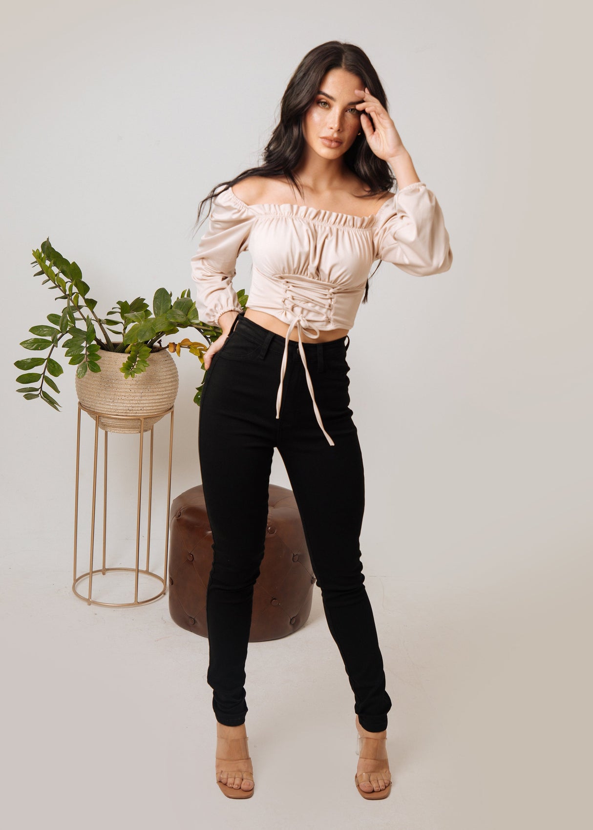 Jean Vibrant Negro Tubo
