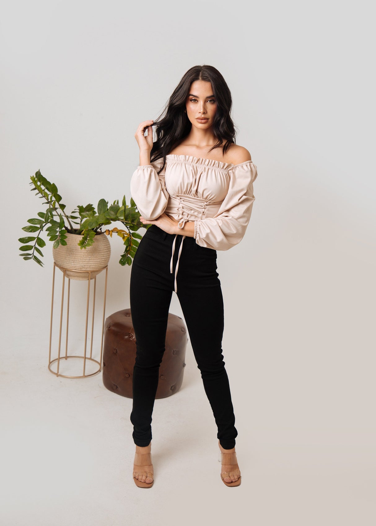 Jean Vibrant Negro Tubo