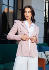 Blazer Itto Rose Botones Dorados