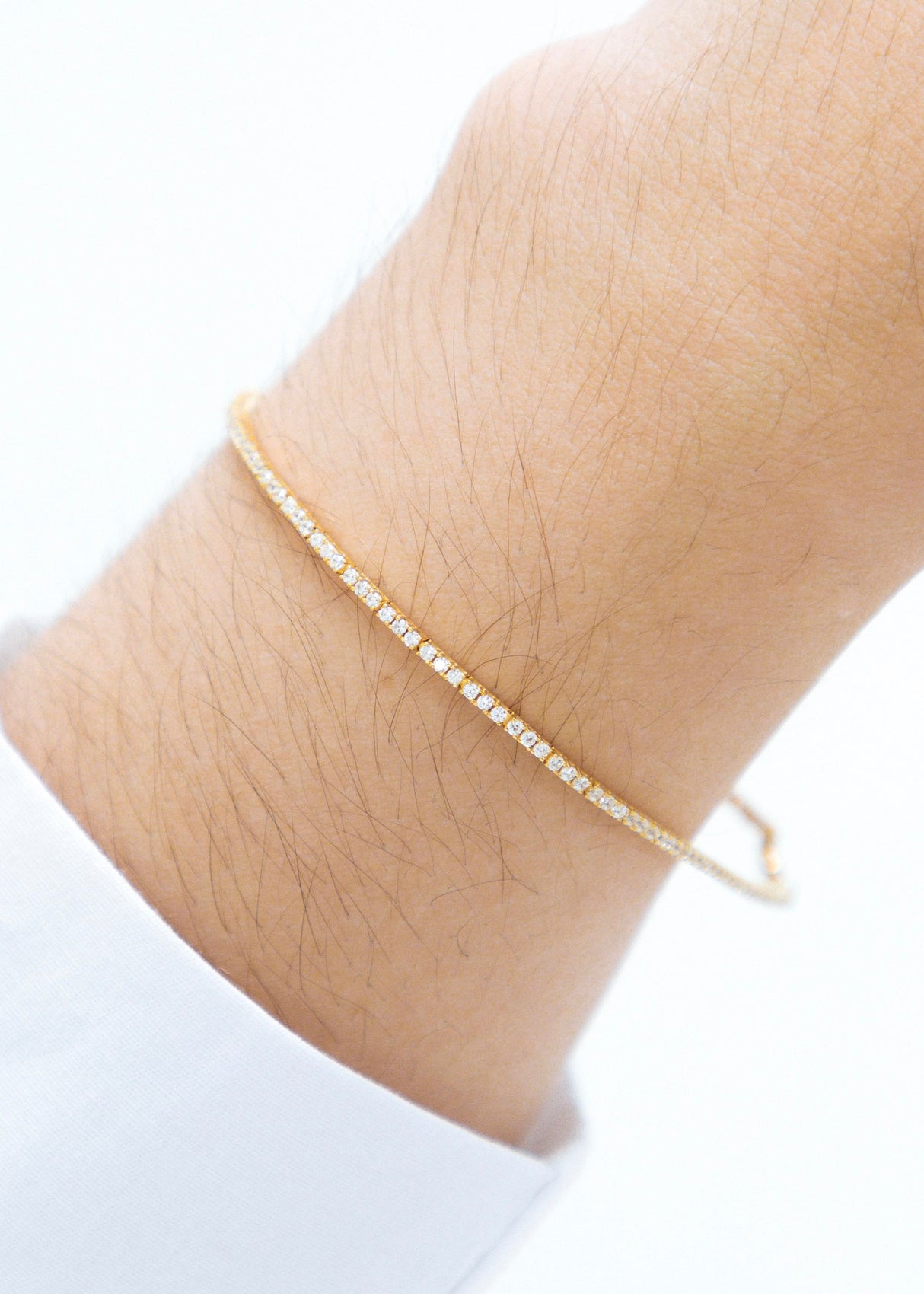 Pulsera Tenis Circones Blancos